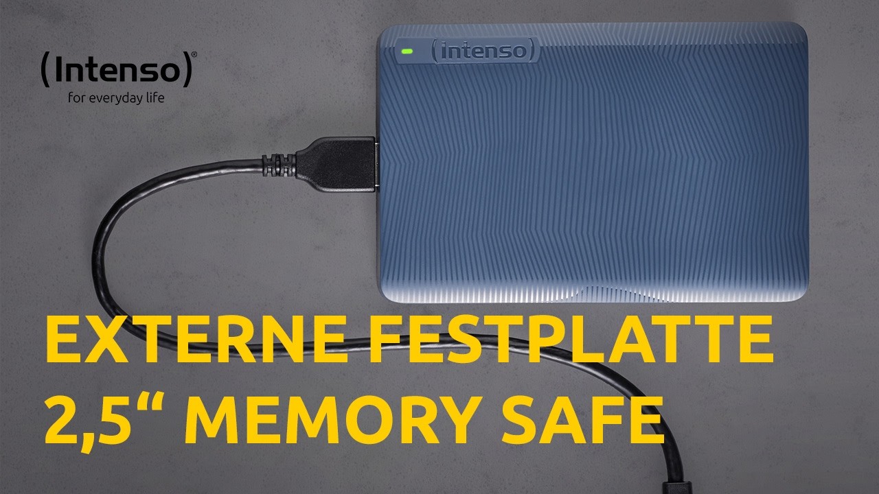 Intenso Memory Safe – Externe 2,5″ Festplatte | Sicherer Speicher für Fotos & Daten