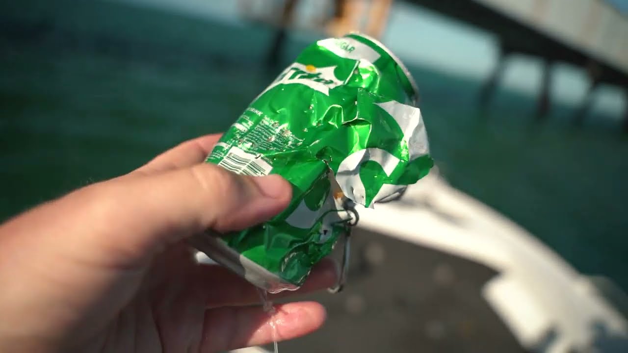 catching fish with SODA Can