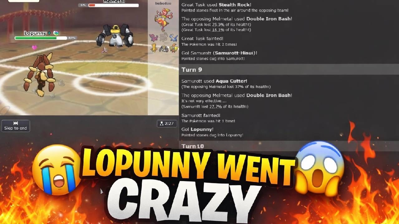 Mega-Lopunny Went CRAZY on the Ladder 😭