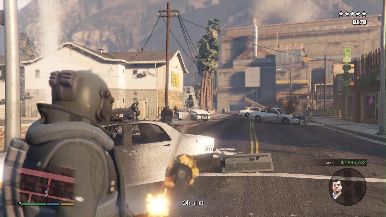 We robbery bank Heist in GTA 5
