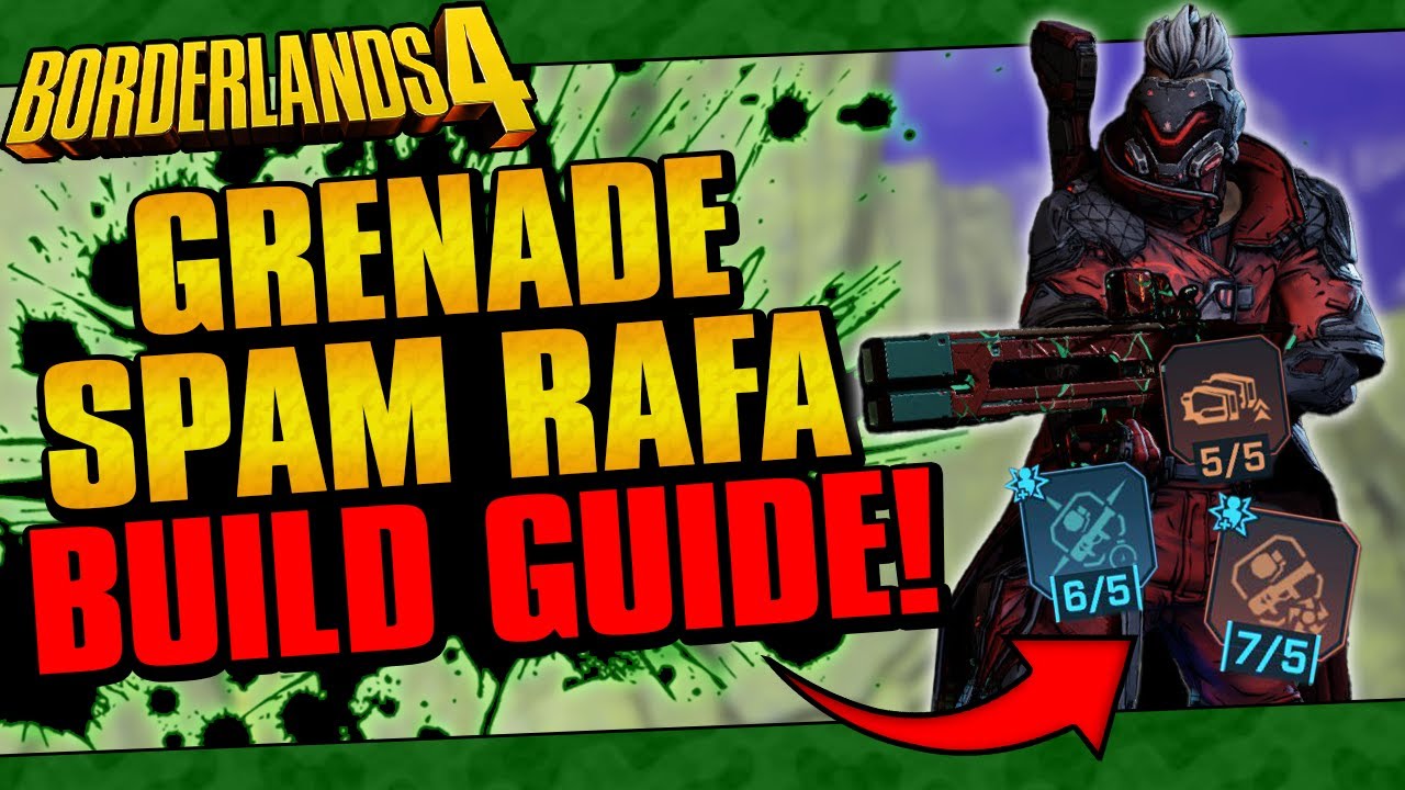 INSANE RAFA GRENADE SPAM BUILD!! (BORDERLANDS 4 LEVEL 50+ HARD MODE GUIDE!)