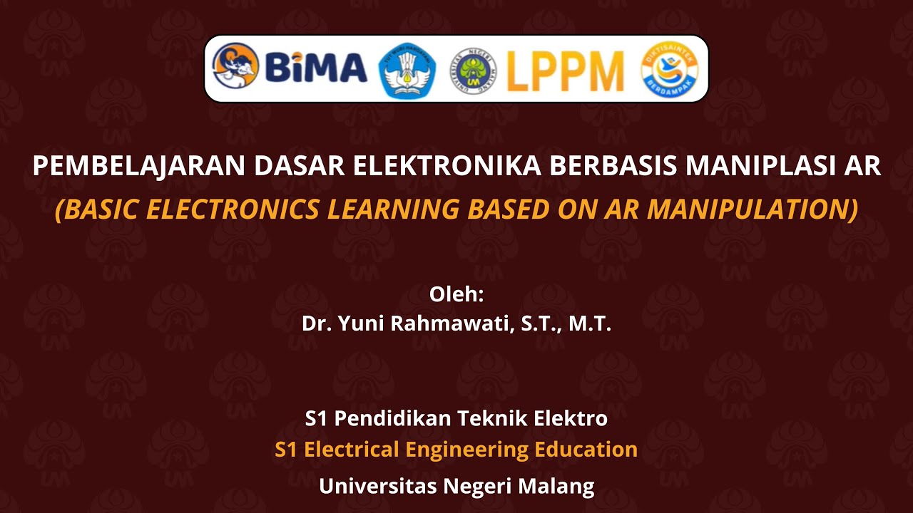 Pembelajaran Dasar Elektronika berbasis Maniplasi AR | UNIVERSITAS NEGERI MALANG