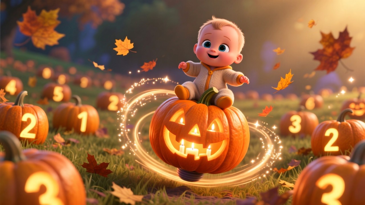 Pumpkin Party on Halloween | Fun Kids Song | Spooky-Fun Nursery Rhyme