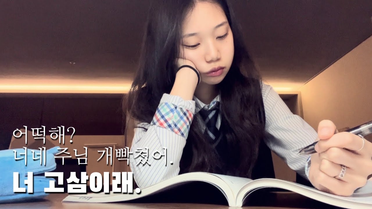 (ENG) 애기 고3의 방과후 공부 브이로그 | 고삼브이로그 | 05년생 학생 브이로그 | 공부브이로그