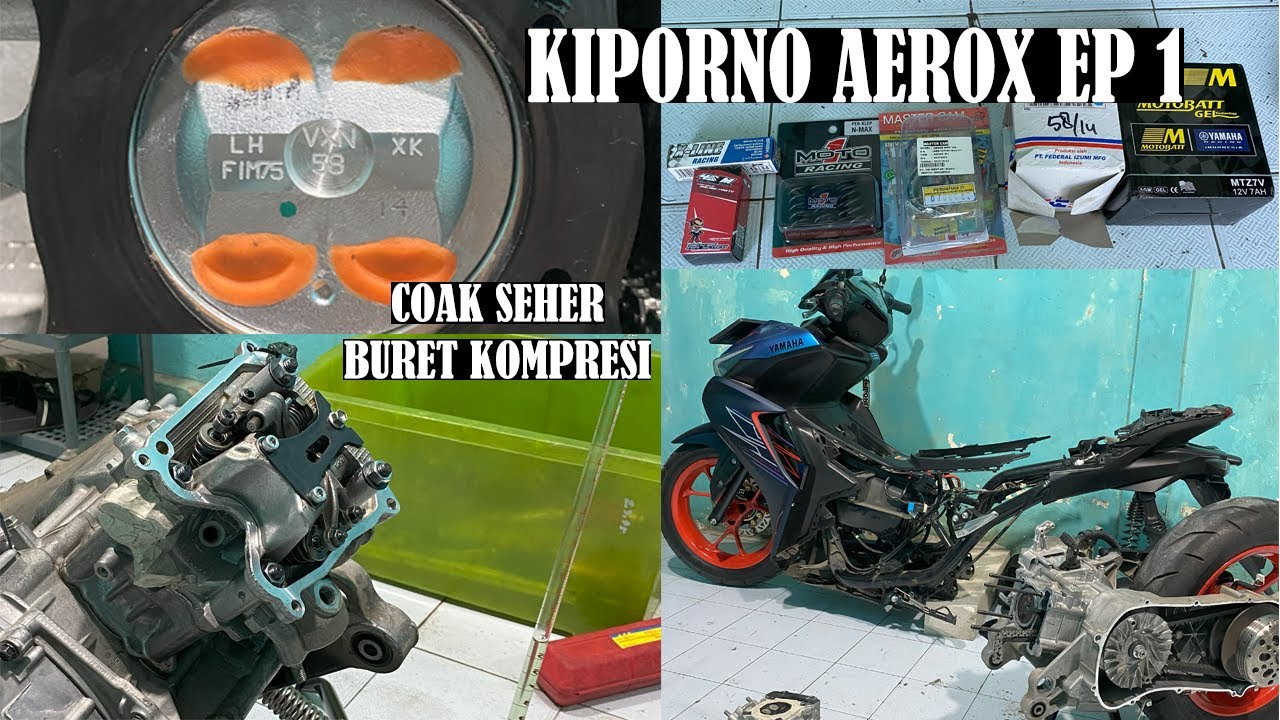 TUNE UP AEROX SPEK KIRIAN PORTING NOKEN TB ECU || UPGRADE MESIN AEROX CYBERCITY EP 1
