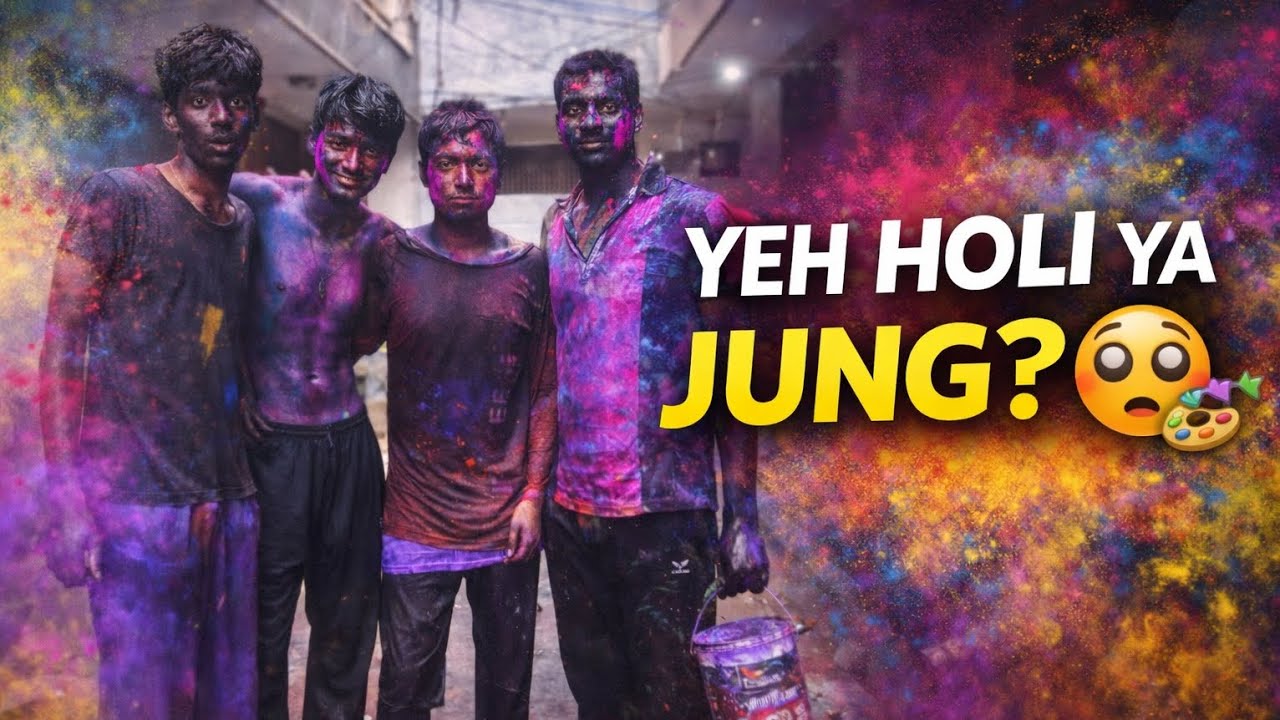 Yeh Holi Hai Ya Jung 😭💥 | Most Crazy Holi Celebration in Rani Bagh Delhi