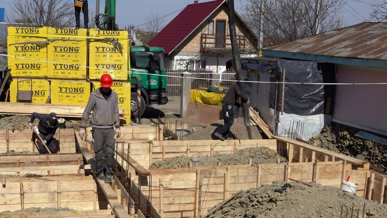 #1.20 Turnare beton in elevatie casa