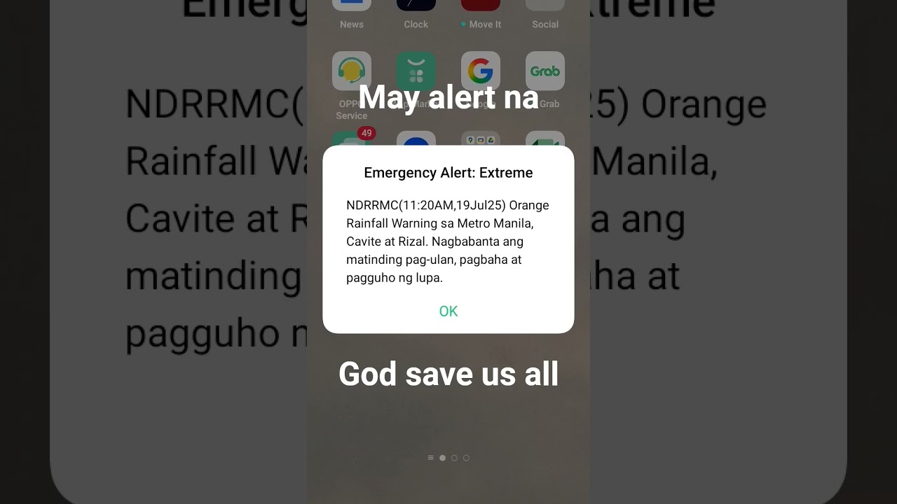 god save us all orange rainfall warning