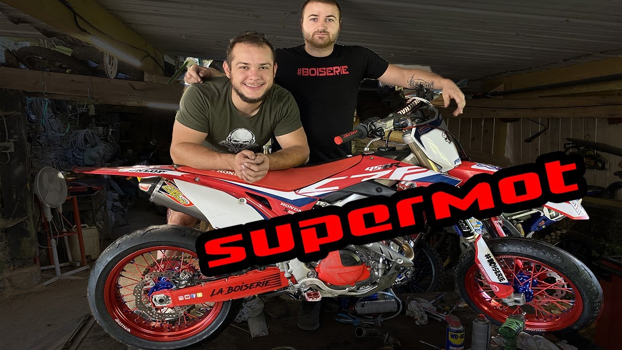 JE MONTE MA 450 CRF 2018 EN SUPERMOT ! feat BABASS