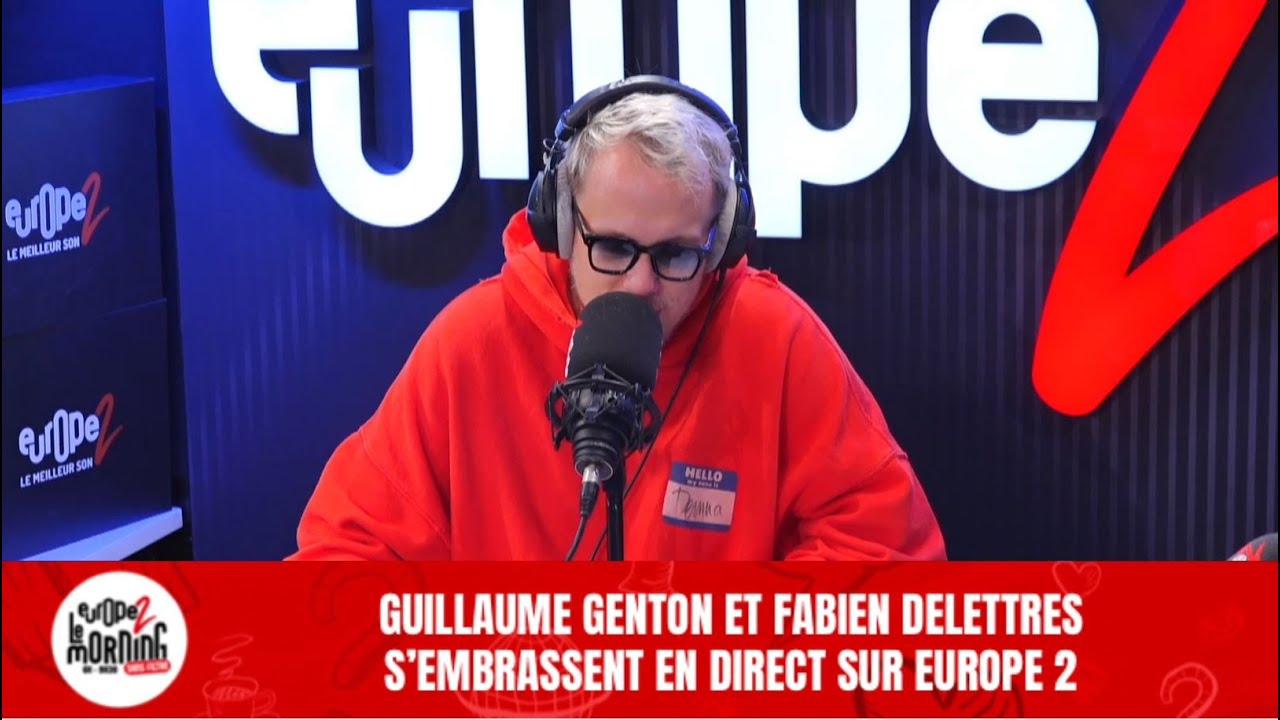 Guillaume Genton et Fabien Delettres s'embrassent en direct sur Europe 2 !