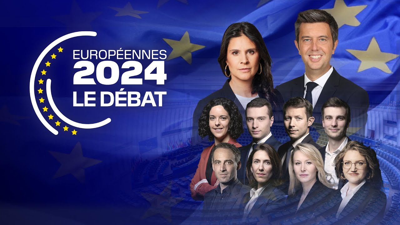 BFMTV | Tapis sonore (BED) • Européennes 2024, le débat - Maxime Switek, Apolline de Malherbe — 2024
