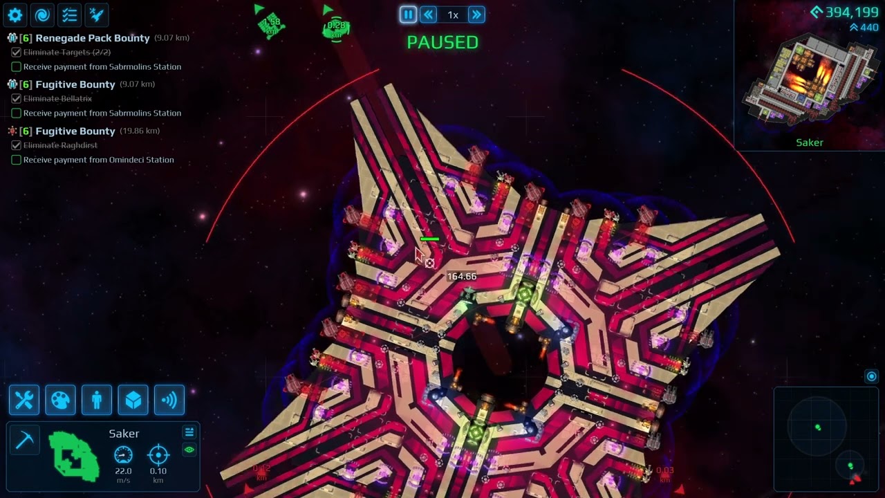 Cosmoteer Chaingun Ship