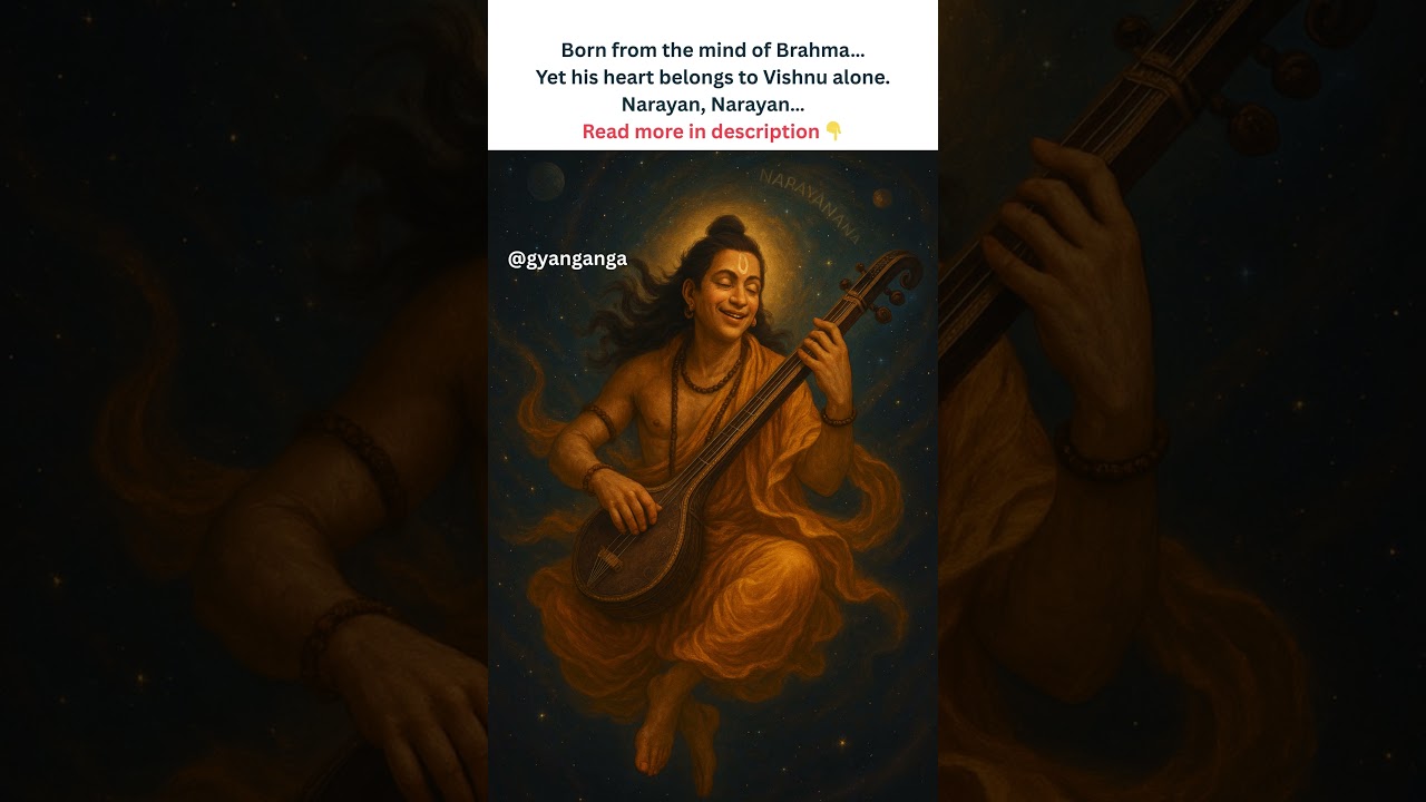 Narada Muni | Son of Brahma & Cosmic Messenger | Gyan Ganga Shorts #gyangangashorts #indiangods