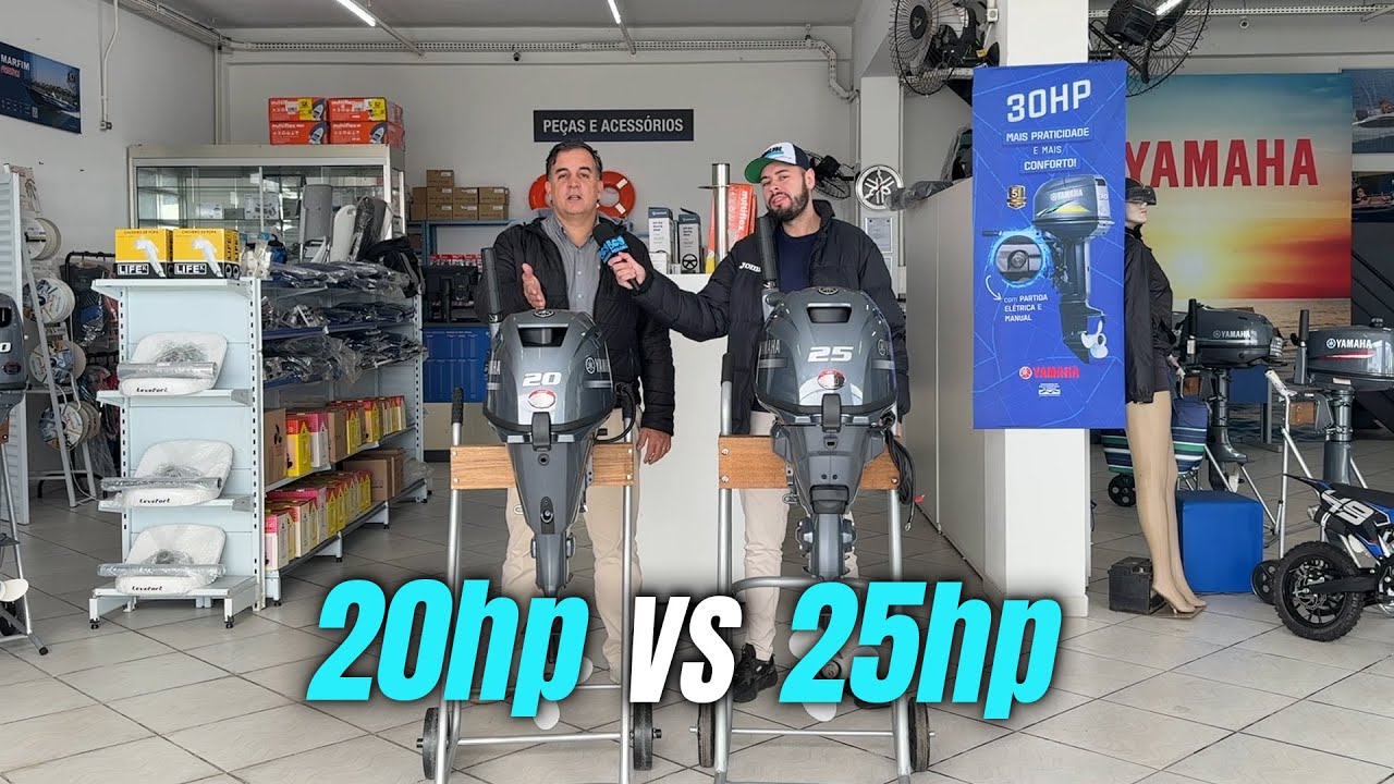 20HP ou 25HP? Qual escolher? MOTOR YAMAHA