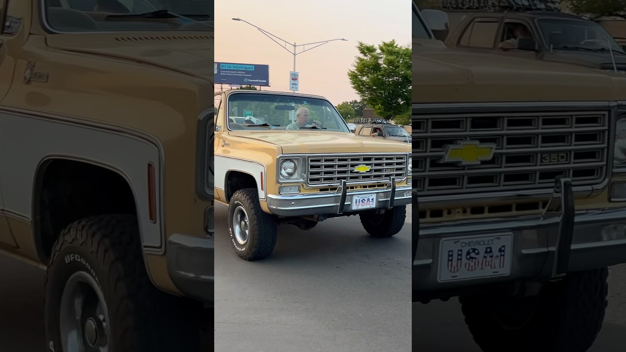 Chevrolet Blazer K5 classic Drive ByEngine Sound Woodward Dream Cruise 2024