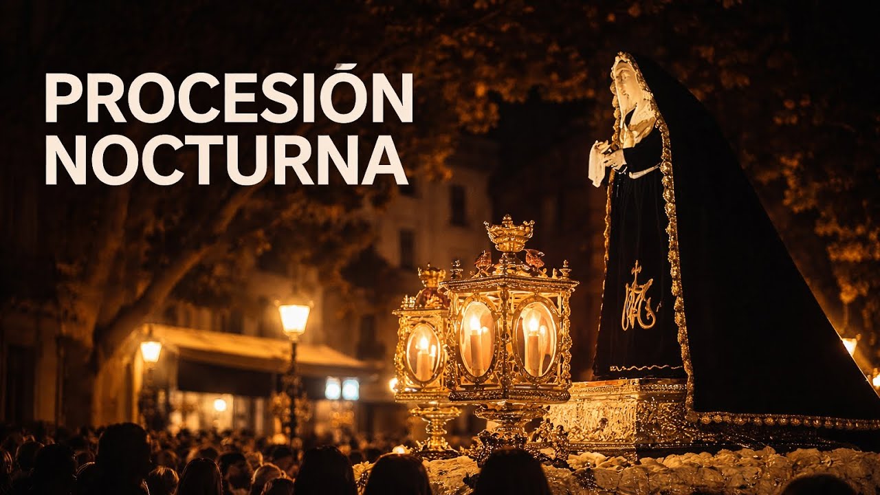Zaragoza de noche: Procesión del Lunes Santo | Semana Santa 2025