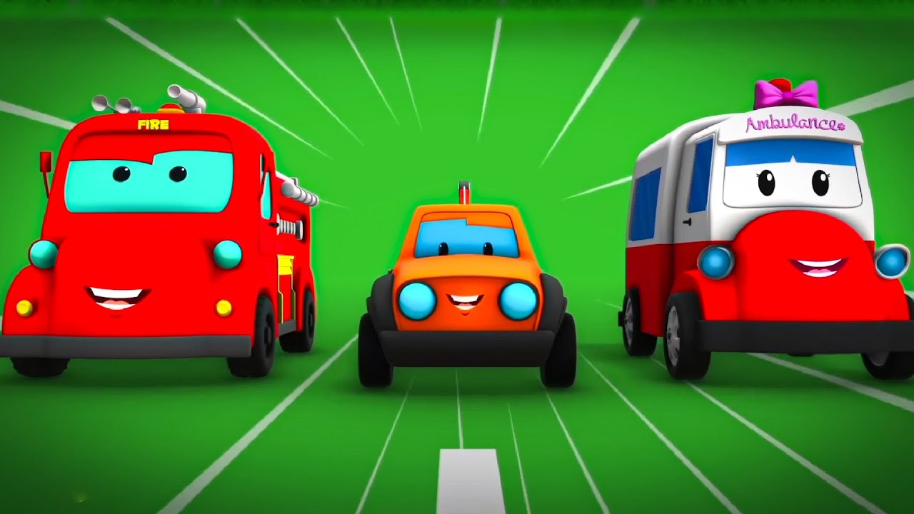Wheels on the Road Rangers & More Kids Cartoon Videos