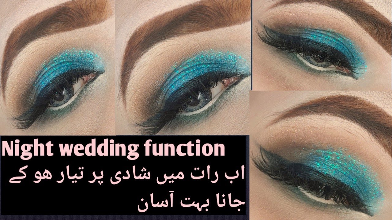 wedding guest makeup tutorial|glittery makeup|Farrah's salon inspired