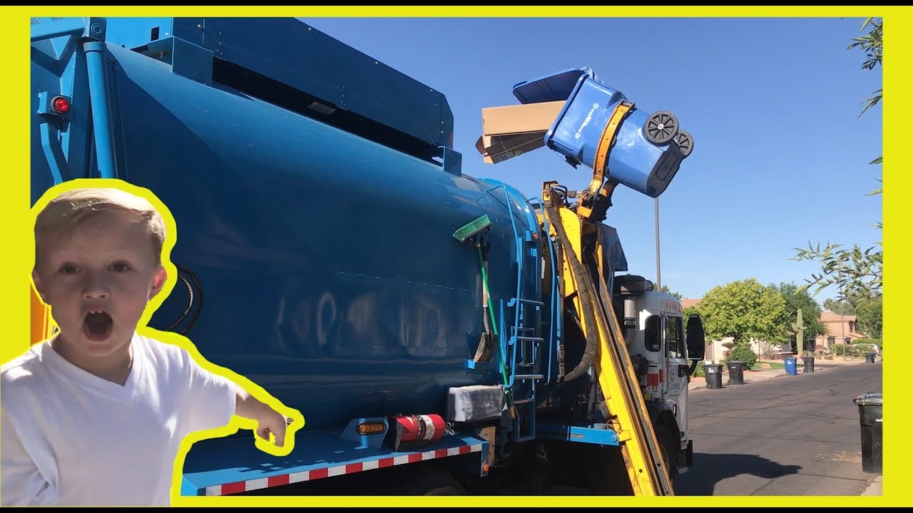 Fun Garbage Truck Ride | Video for Kids
