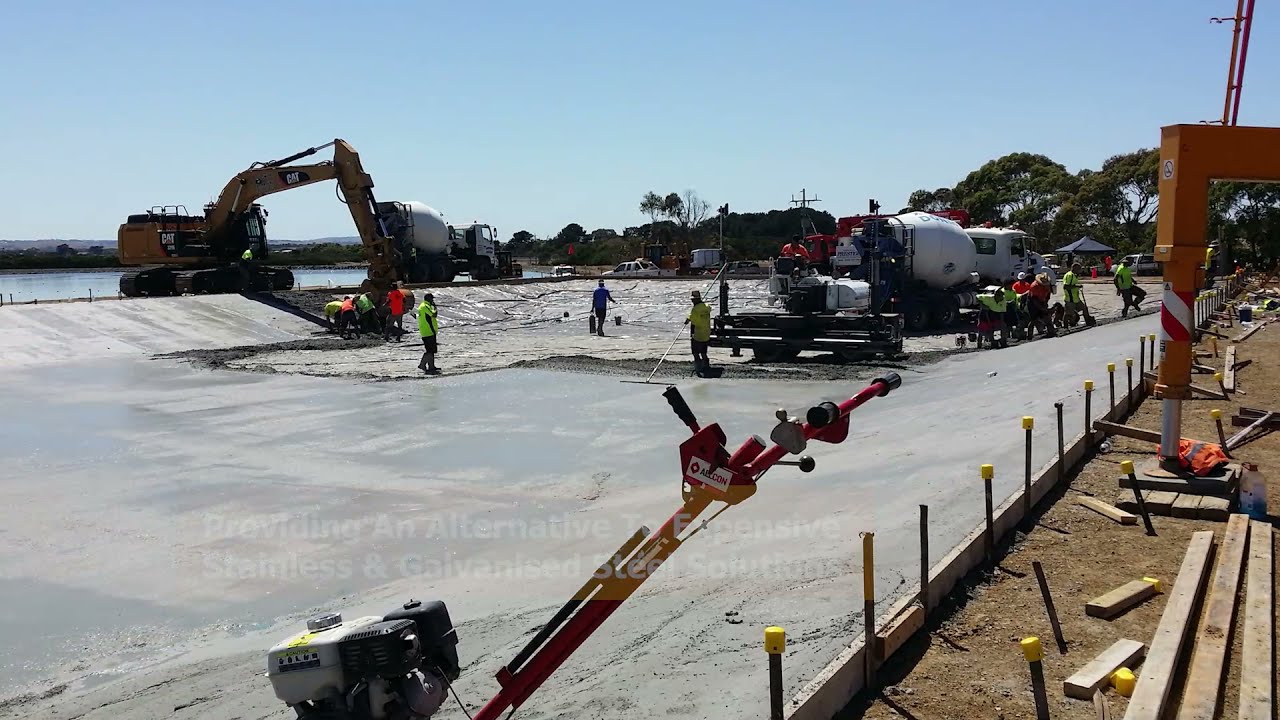 Corrosion Free Sludge Drying Pans | Fibre Reinforced Concrete