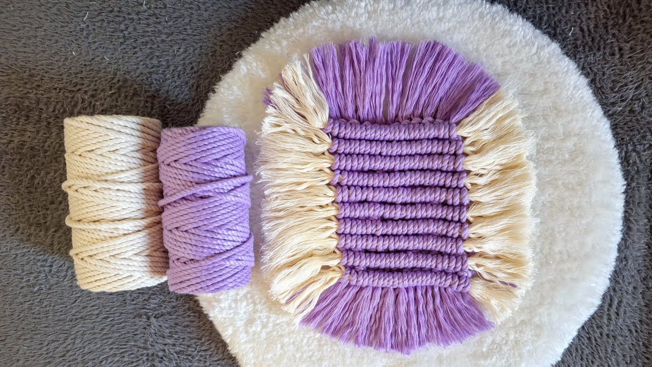 Macrame coaster- Boho style Tutorial