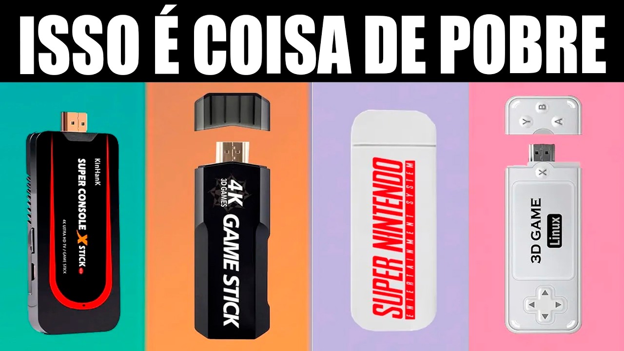 A REVOLUÇÃO do Game Stick e Por Que VENDE TANTO no Brasil?