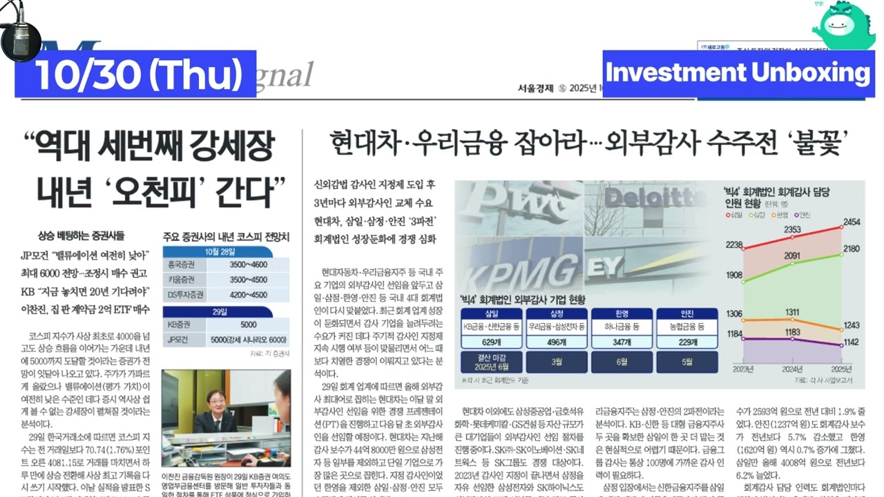 2025/10/30 (Thu) Investment Unboxing [ON AIR Sedaily]