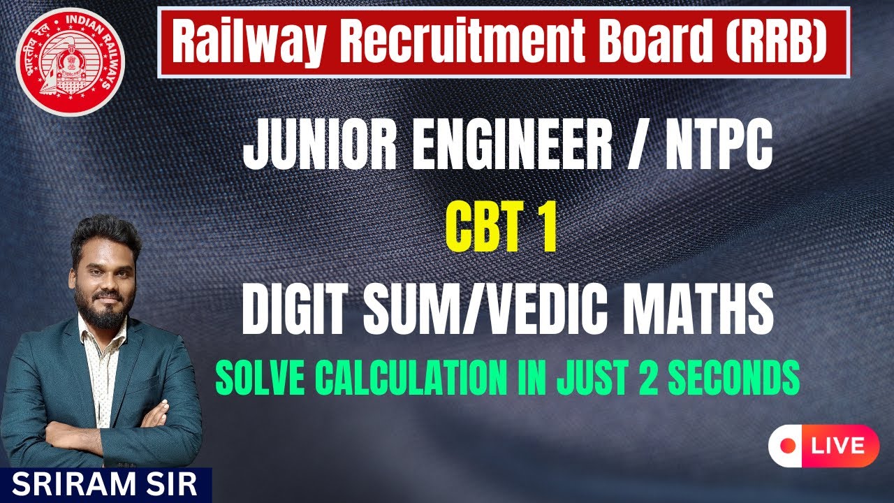 DIGIT SUM/VEDIC MATHS | SOLVE CALCULATION IN JUST 2 SECONDS |JE / NTPC| IN TAMIL | KTA