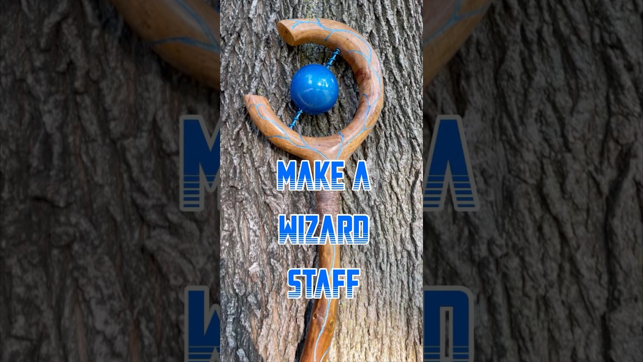 Make a Wizard Staff from Maple Wood #woodworking #diycrafts #craft #cosplay #props #fantasy #dnd