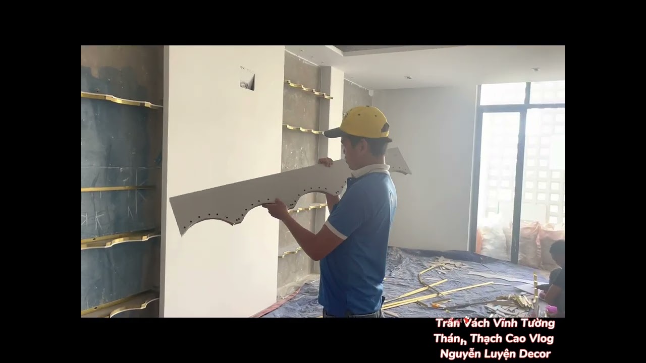 Vách Thạch Cao Vĩnh Tường Gyproc chất lượng Pháp cong cong chuẩn số đo 3 vòng 90-60-90 có điểm Gờ 35