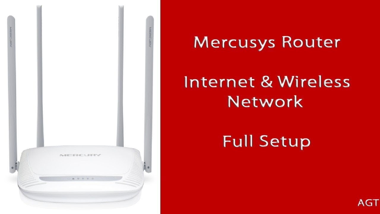 Mercusys Router Internet & Wireless Network Setup (first Use Setup)