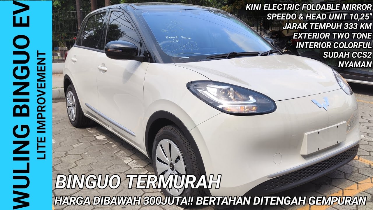 VARIAN TERBARU BINGUO, HARGA JADI MURAH!!! WULING BINGUO EV LITE REVIEW | Indonesia