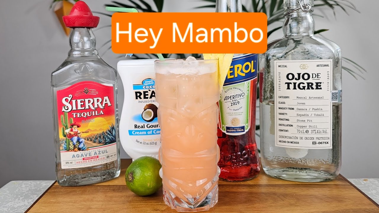 Hey Mambo cocktail #heymambo #cocktail #recipe #drink #fyp #howto #easycocktail #uk #aperol #tequila