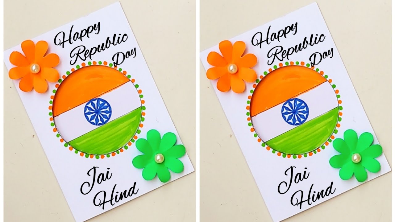 Republic day Card/Happy Republic Day Card making/Republic day Card 2023/How to make 26th Jan Card