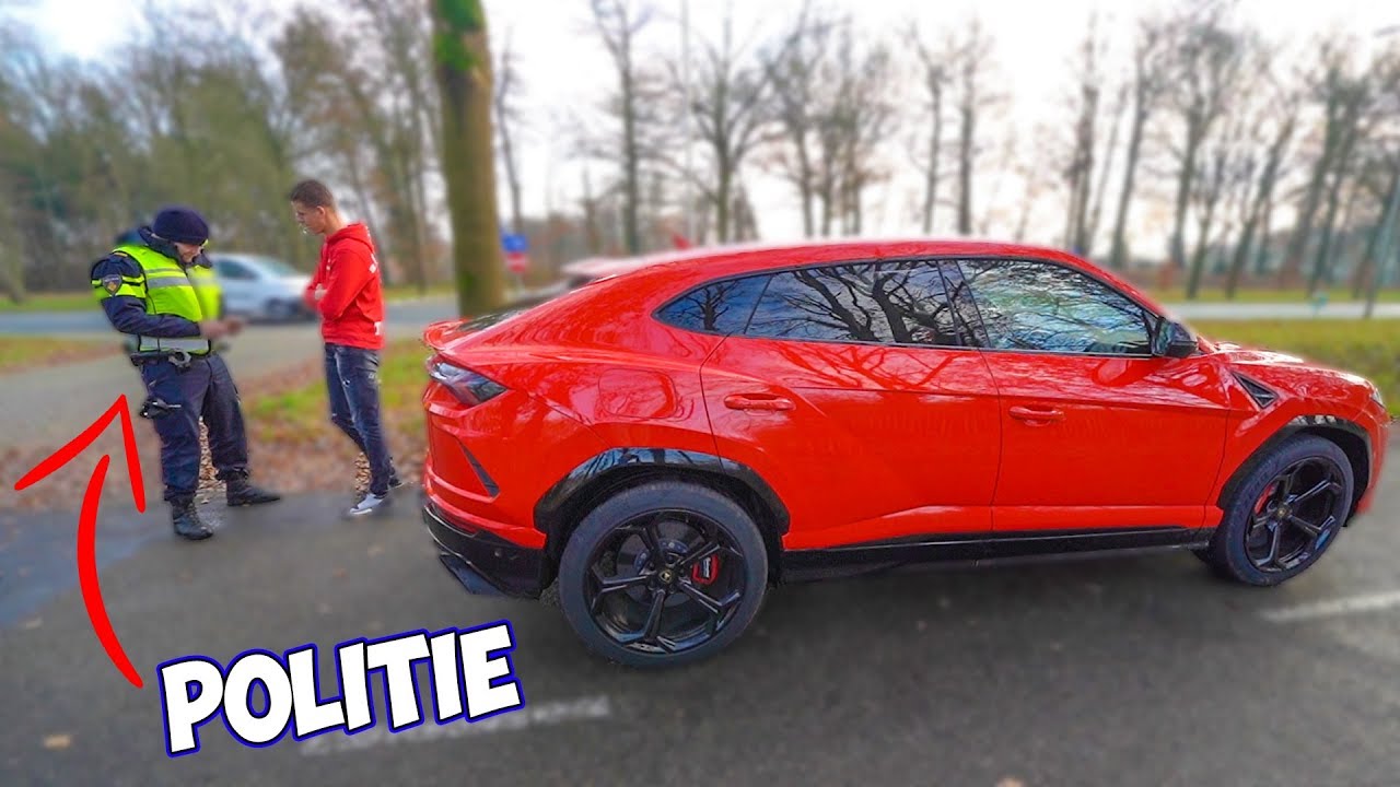 NIEUWE RODE LAMBORGHINI MAAR METEEN POLITIE ERBIJ 😱 #2308