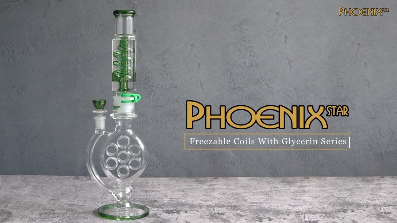 Phoenix Star Glycerin Bongs PHX597, Swiss Perc included