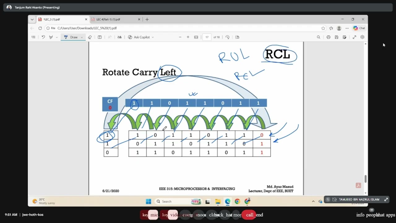 Rotate and Jump | 8086 processor | Microprocessor & Interfacing | 14-02-26