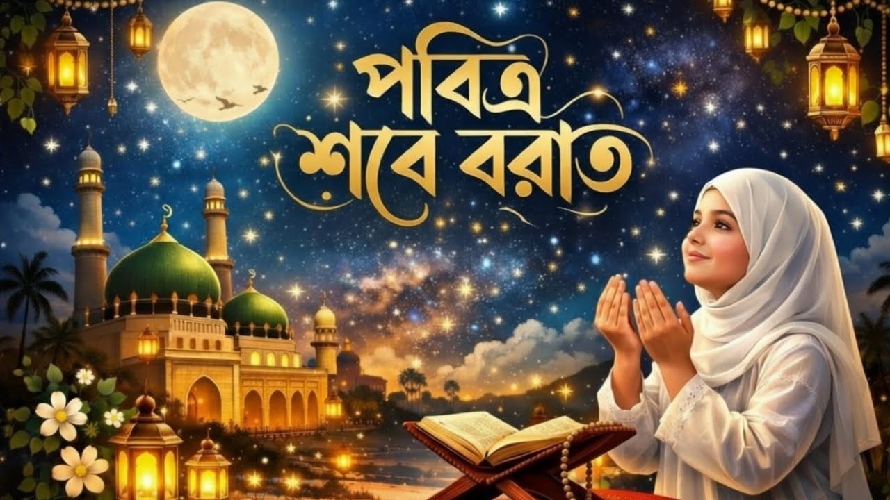  🌙 পবিত্র শবে বরাত ২০২৬ | রহমত ও মাগফিরাতের মহিমান্বিত রাত | ইসলামিক গজল | Shobe Barat Lo-Fi Bangla 