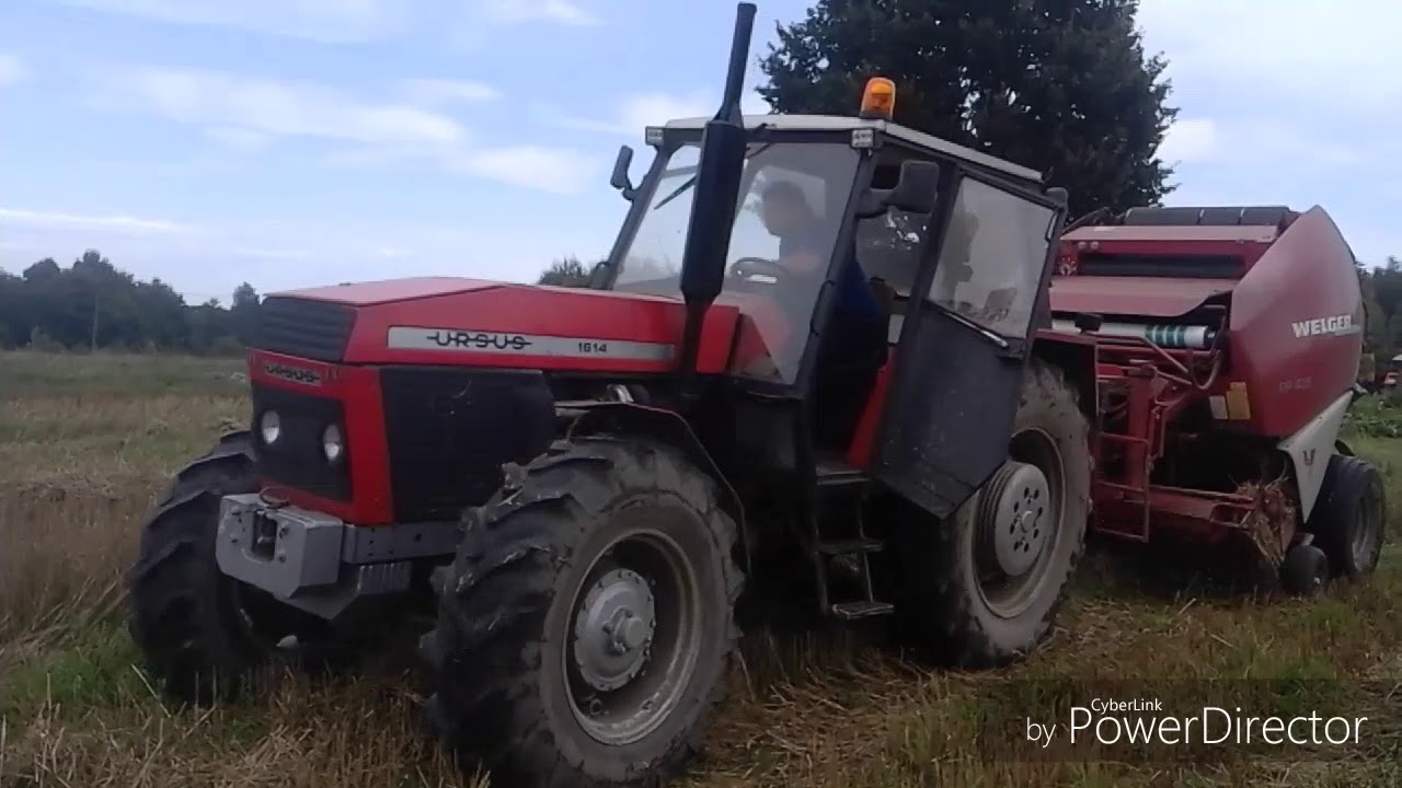 Prasowanie słomy żytniej 2017 #Ursus 1614 & Welger RP 435