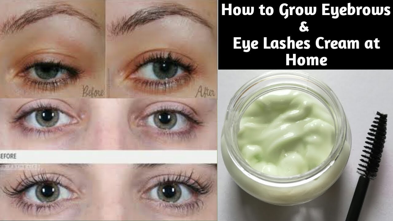How to Grow Eyebrows & Eyelashes Cream at Home #homemadeeyebrowcream #homemadeeyelashescream