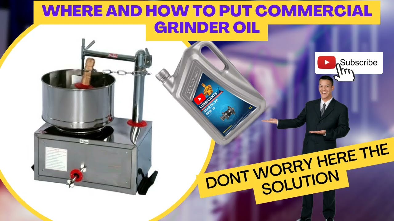 How To put Gear Oil in Commercial Grinders #commercialgrinder