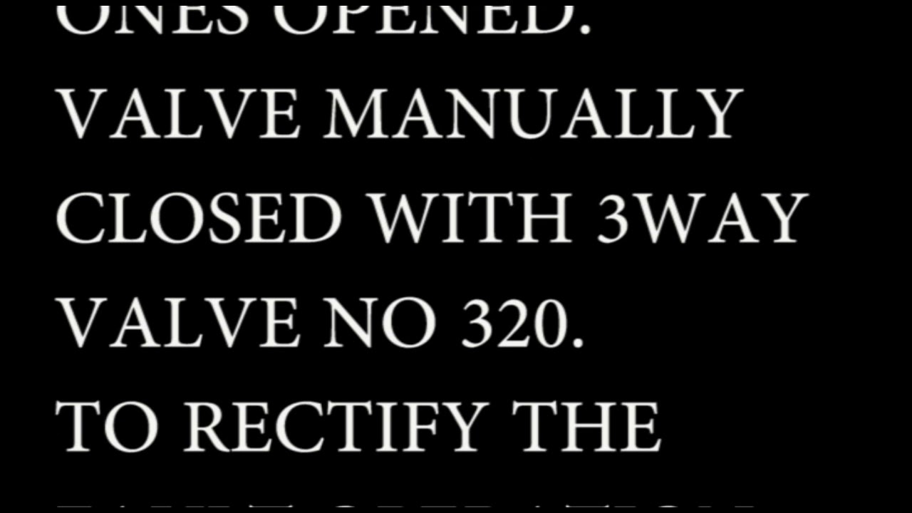 ME MAIN AIR START VALVE PROBLEM TROUBLESHOOTING