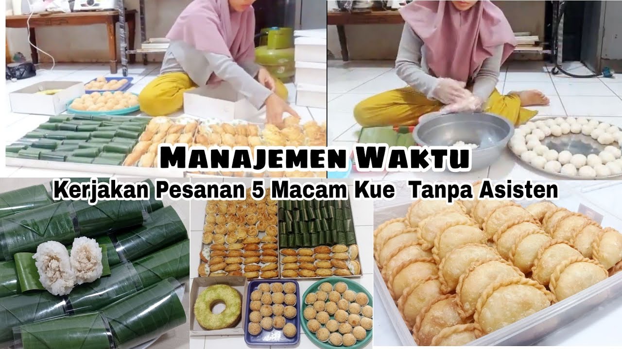 DAILY VLOG KERJAKAN PESANAN 5 MACAM KUE SEHARIAN DAN SENDIRIAN | IDE ISIAN SNACK BOX