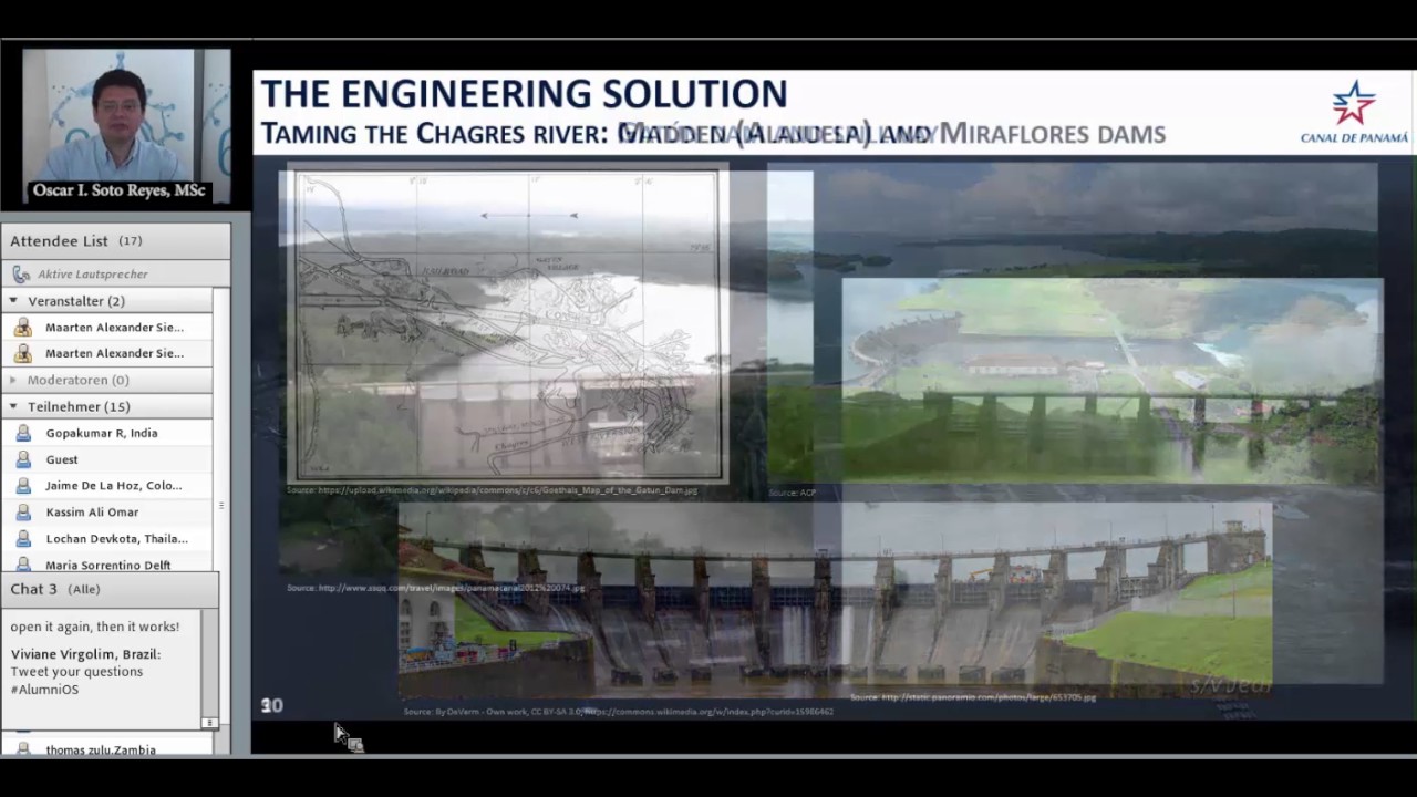 IHE Delft Alumni Online Seminar on Panama Canal Expansion: Building the future, honoring the past