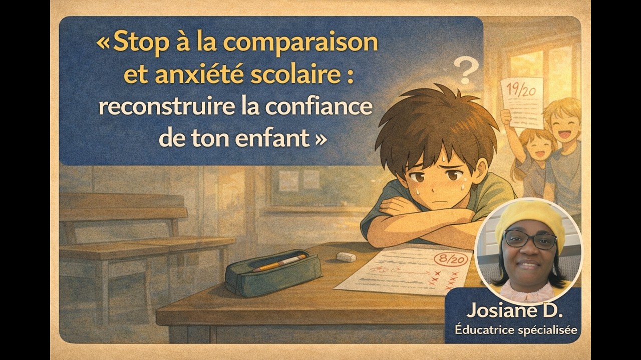 Stop à la comparaison et anxiété scolaire  reconstruire la confiance de ton enfant