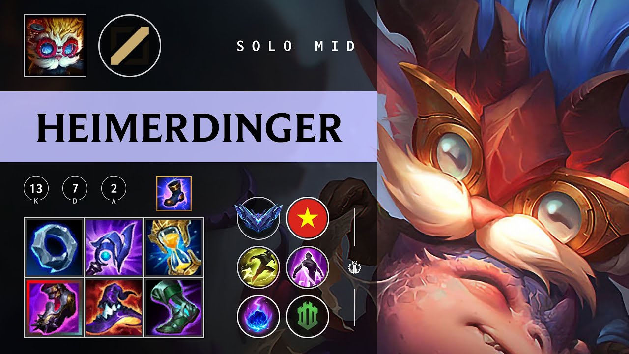 Heimerdinger Mid vs Mel - VN Diamond Patch 26.01