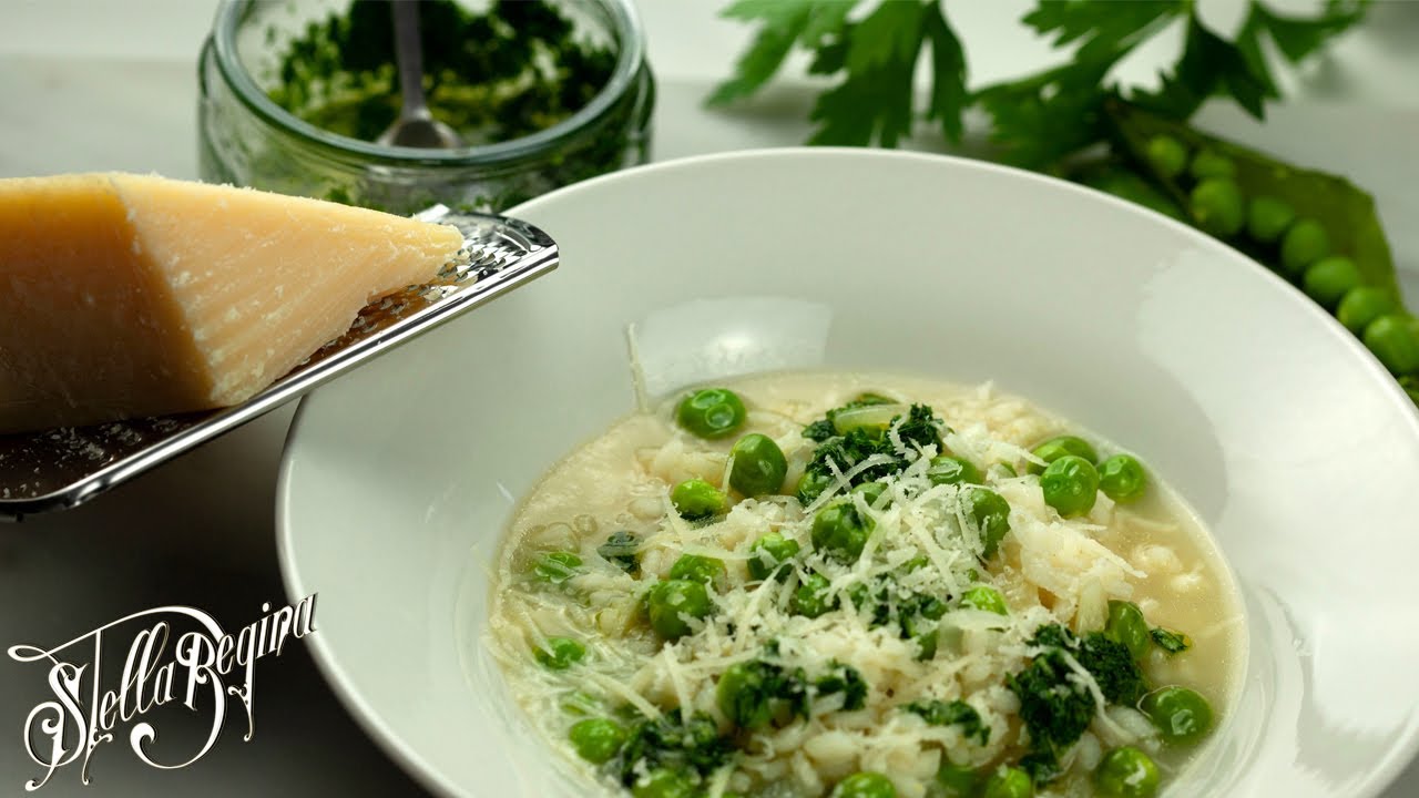how to cook risi e bisi, italian peas & rice my venetian grandma used to cook #asmr | stella regina