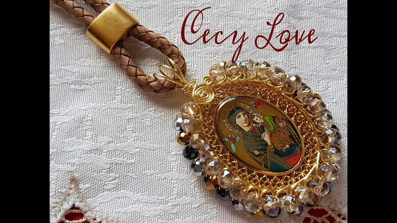 COMO BISELAR UNA MEDALLA con Cecy Love  (alambrismo)