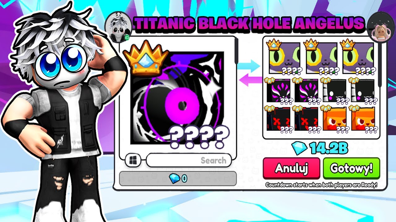 DOSTAŁEM NIESAMOWITE OFERTY ZA TITANIC BLACK HOLE ANGELUSA W PET SIMULATOR 99! Roblox!