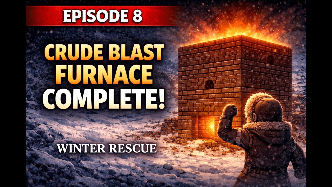 I Finally Built the Crude Blast Furnace | Winter Rescue EP 8